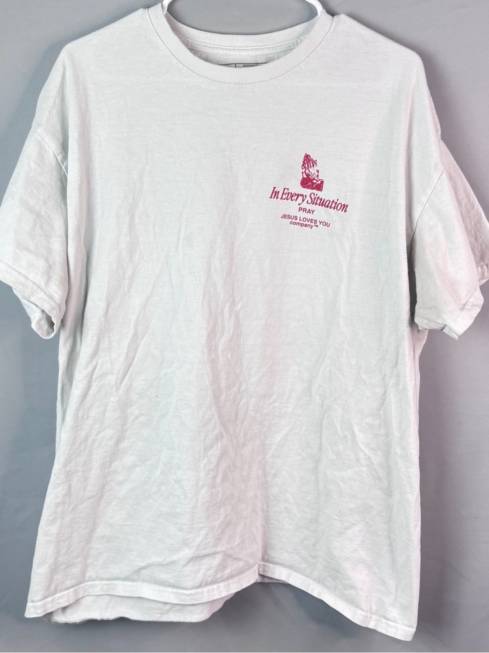 In Every Situation White Graphic Short-Sleeve Tee
